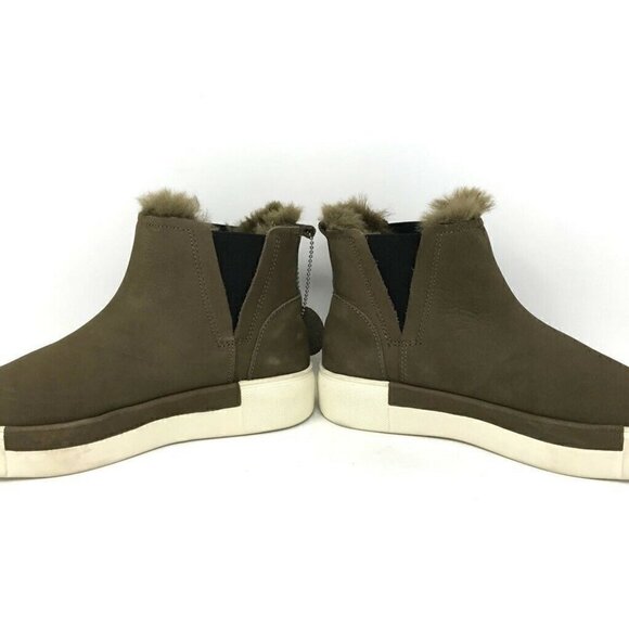 J Slides Ankle Boots Booties Green Leather 6 - Picture 6 of 10